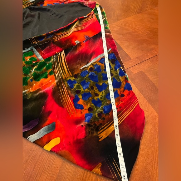 Silk Velvet Kimono Jacket Duster Wearable Art - Picture 7 of 7